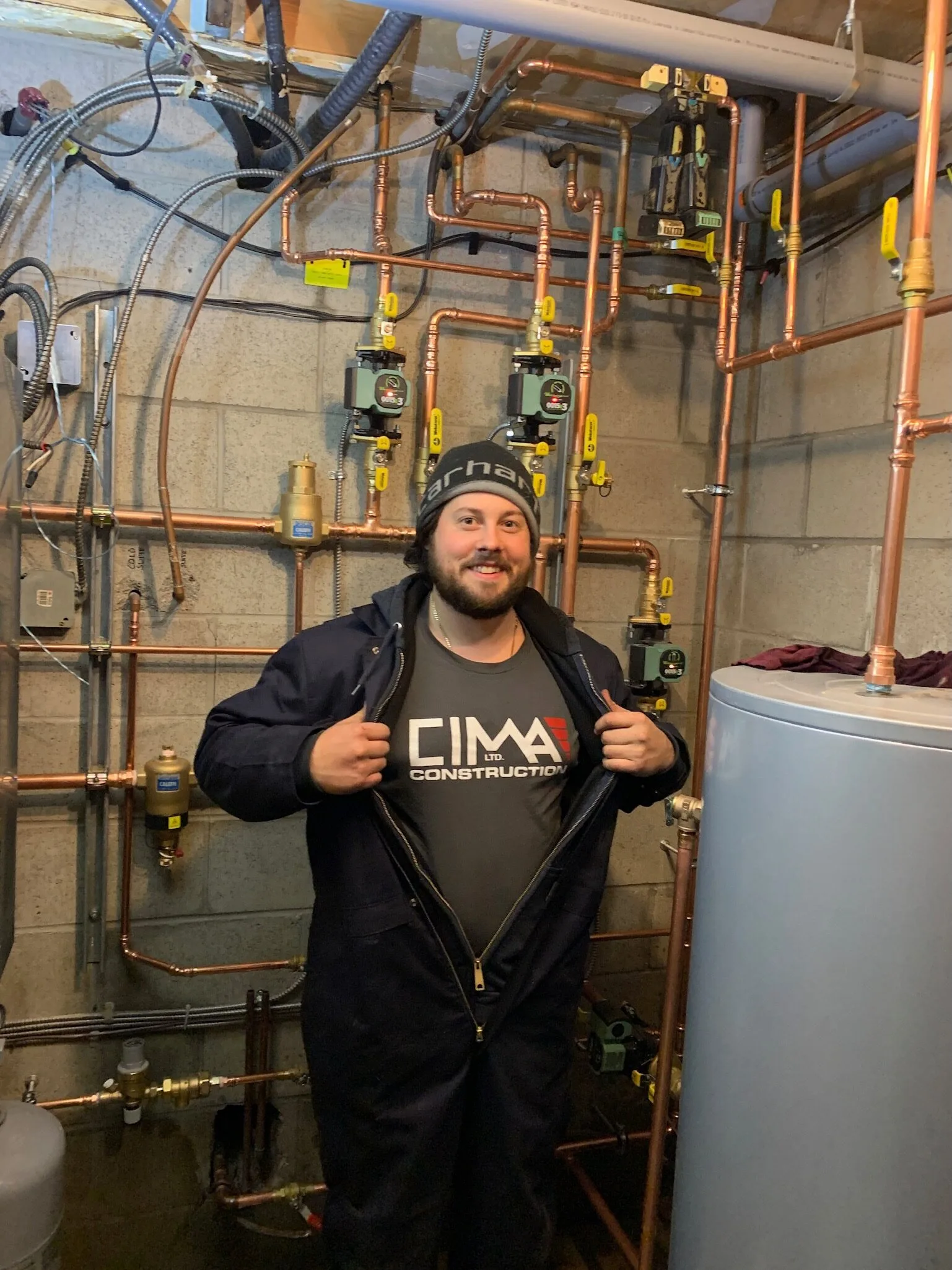 Residential plumbing installation