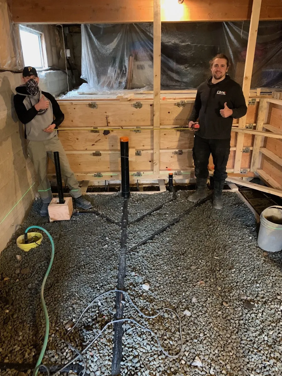 Commercial plumbing installation