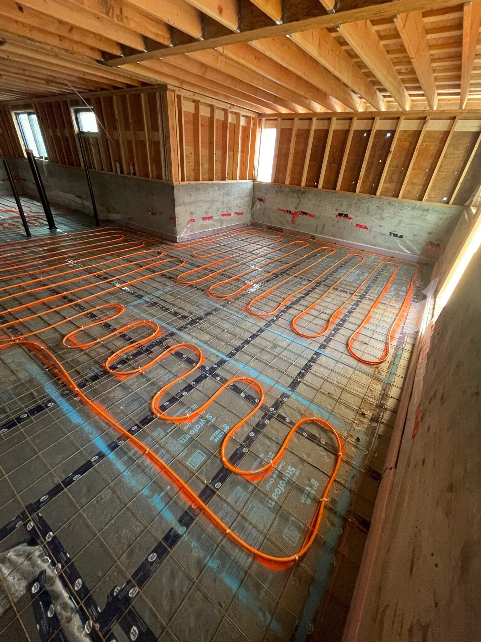 Plumbing installation detail
